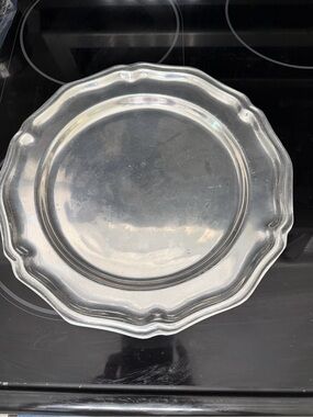 Scalloped Edge Wilton Pewter Plate